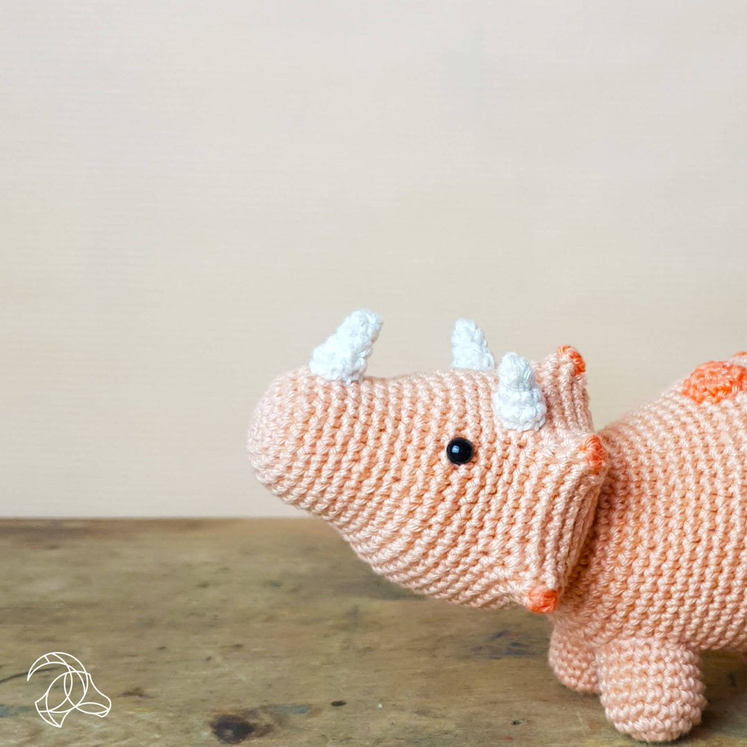 Hardicraft USA - DIY Crochet Kit - Triceratops - Pisgah Needleworks