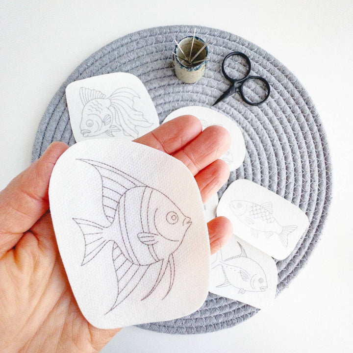 Olmsted Needlework Co. - Fish Embroidery Stick and Stitch Patterns - Pisgah Needleworks