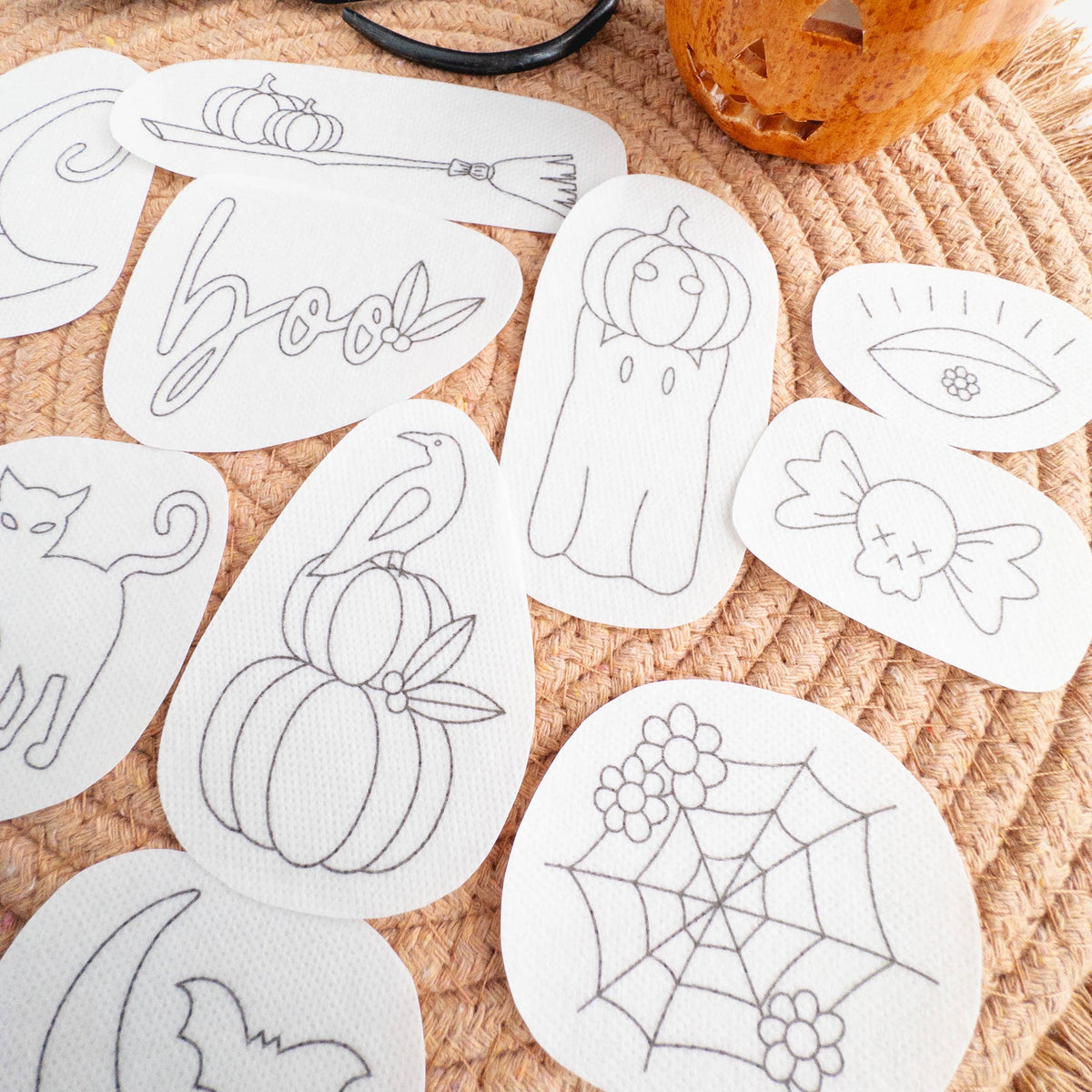 Olmsted Needlework Co. - Stick & Stitch Halloween Embroidery Patterns - Pisgah Needleworks