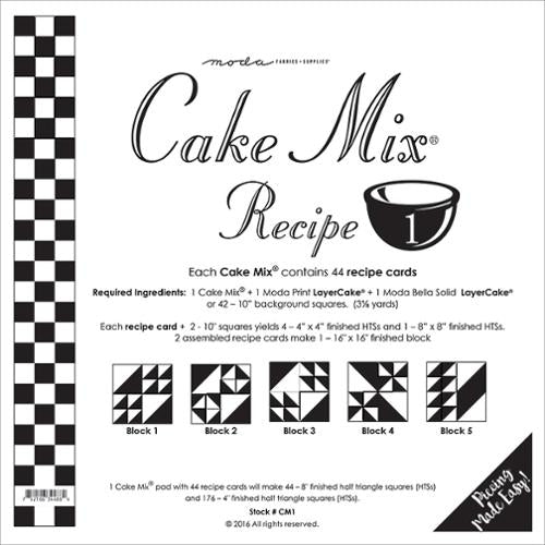 Cake Mix Recipe 1 Quilt Papers by Moda Fabrics - Pisgah Needleworks