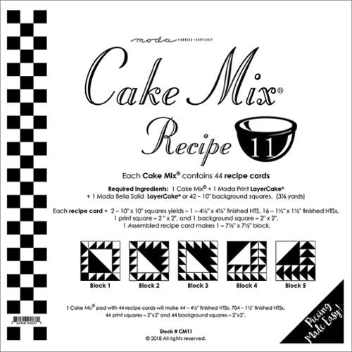 Cake Mix Recipe 11 Quilt Papers by Moda Fabrics - Pisgah Needleworks