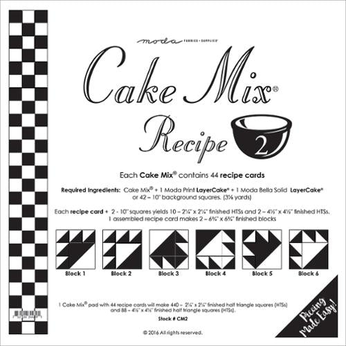 Cake Mix Recipe 2 Quilt Papers by Moda Fabrics - Pisgah Needleworks