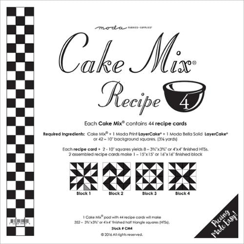 Cake Mix Recipe 4 Quilt Papers by Moda Fabrics - Pisgah Needleworks