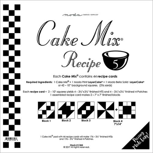 Cake Mix Recipe 5 Quilt Papers by Moda Fabrics - Pisgah Needleworks
