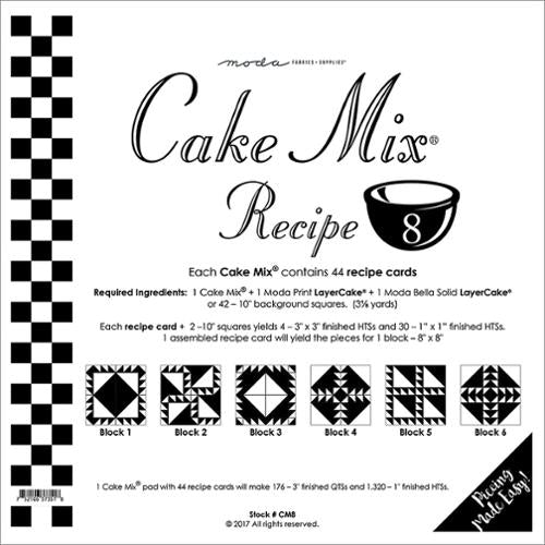 Cake Mix Recipe 8 Quilt Papers by Moda Fabrics - Pisgah Needleworks