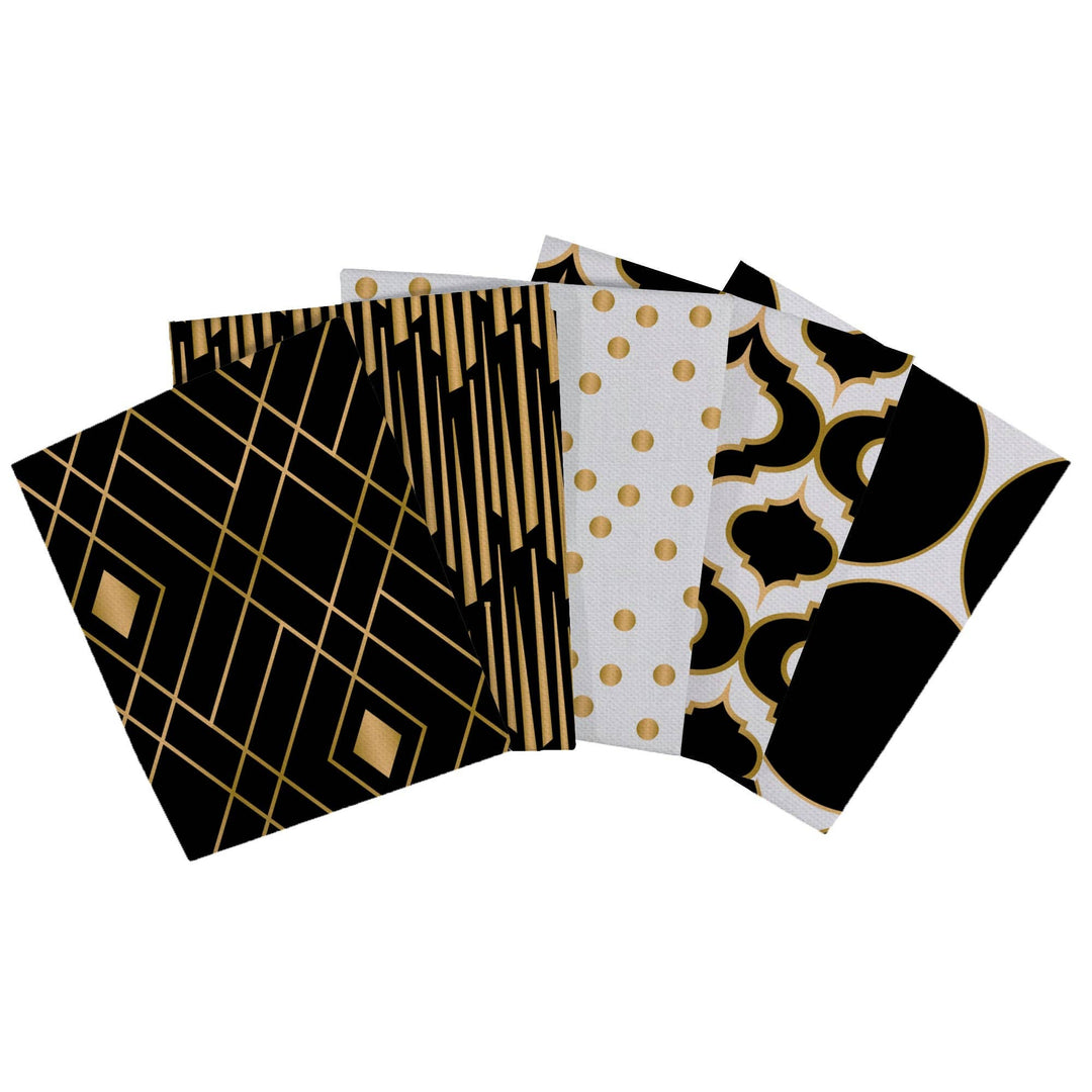 Camelot - Eve (Nightfall)  Fat Quarters 5pcs Stax 100% Cotton PACKS: 01 Multi - Pisgah Needleworks
