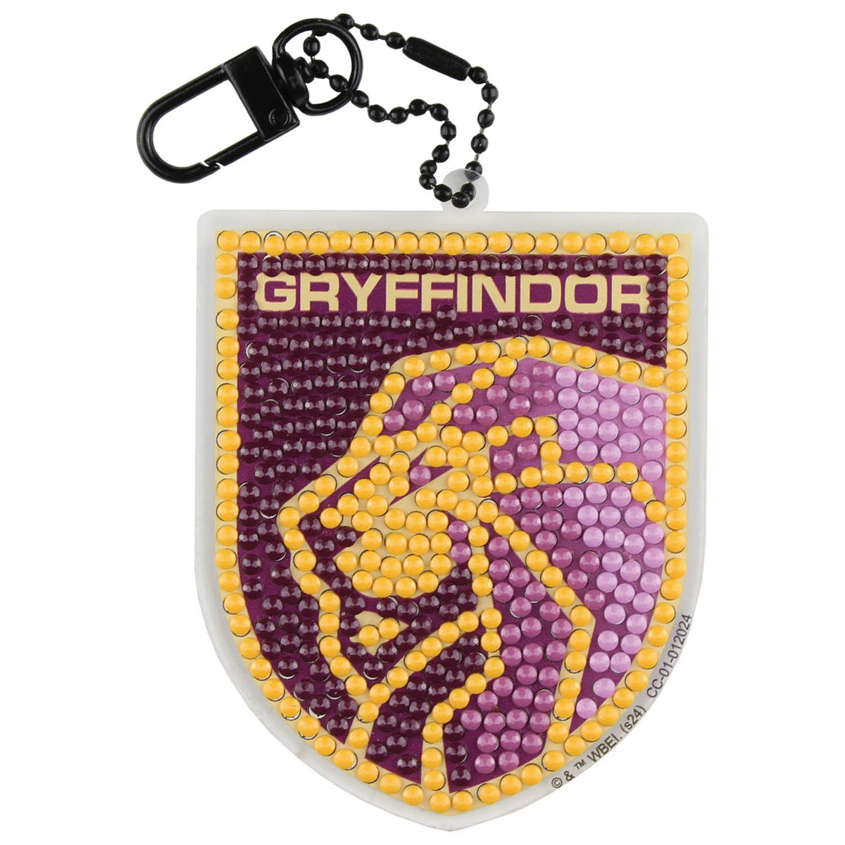 Camelot - HP Gryffindor Crest Diamond Painting Key Chain Kit: 01 Multi - Pisgah Needleworks