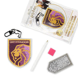Camelot - HP Gryffindor Crest Diamond Painting Key Chain Kit: 01 Multi - Pisgah Needleworks