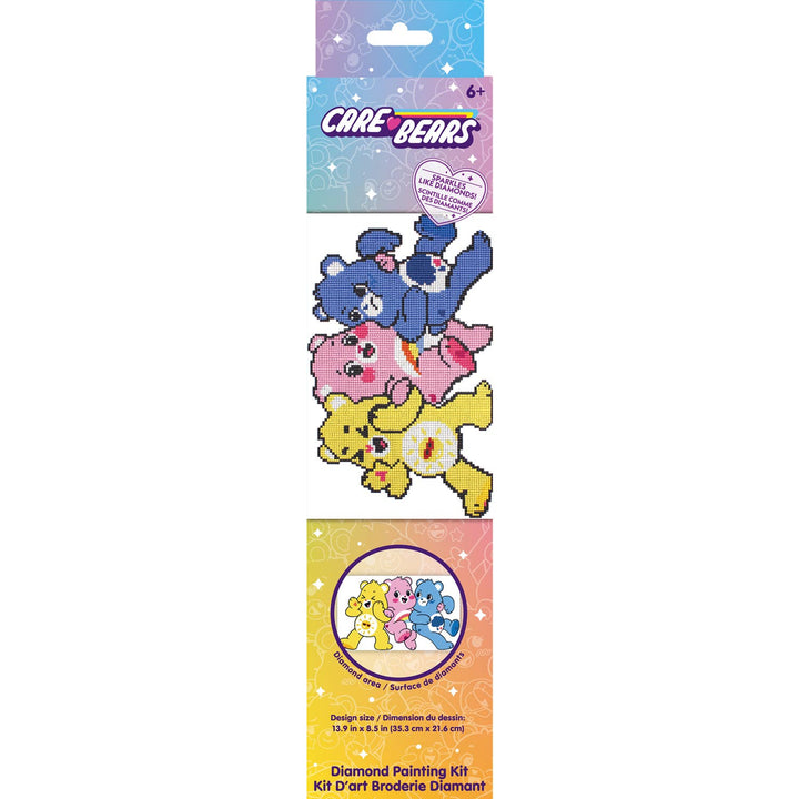 Care Bears diamond painting kit packaging on a white background
