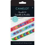 Camelot bracelet kit packaging with colorful bracelets on a white background