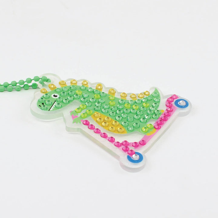 Camelot - Dino Scooter Diamond Painting Key Charm Kit: 01 Multi - Pisgah Needleworks