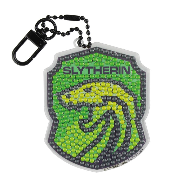 Camelot - HP Slytherin Crest Diamond Painting Key Chain Kit - Pisgah Needleworks