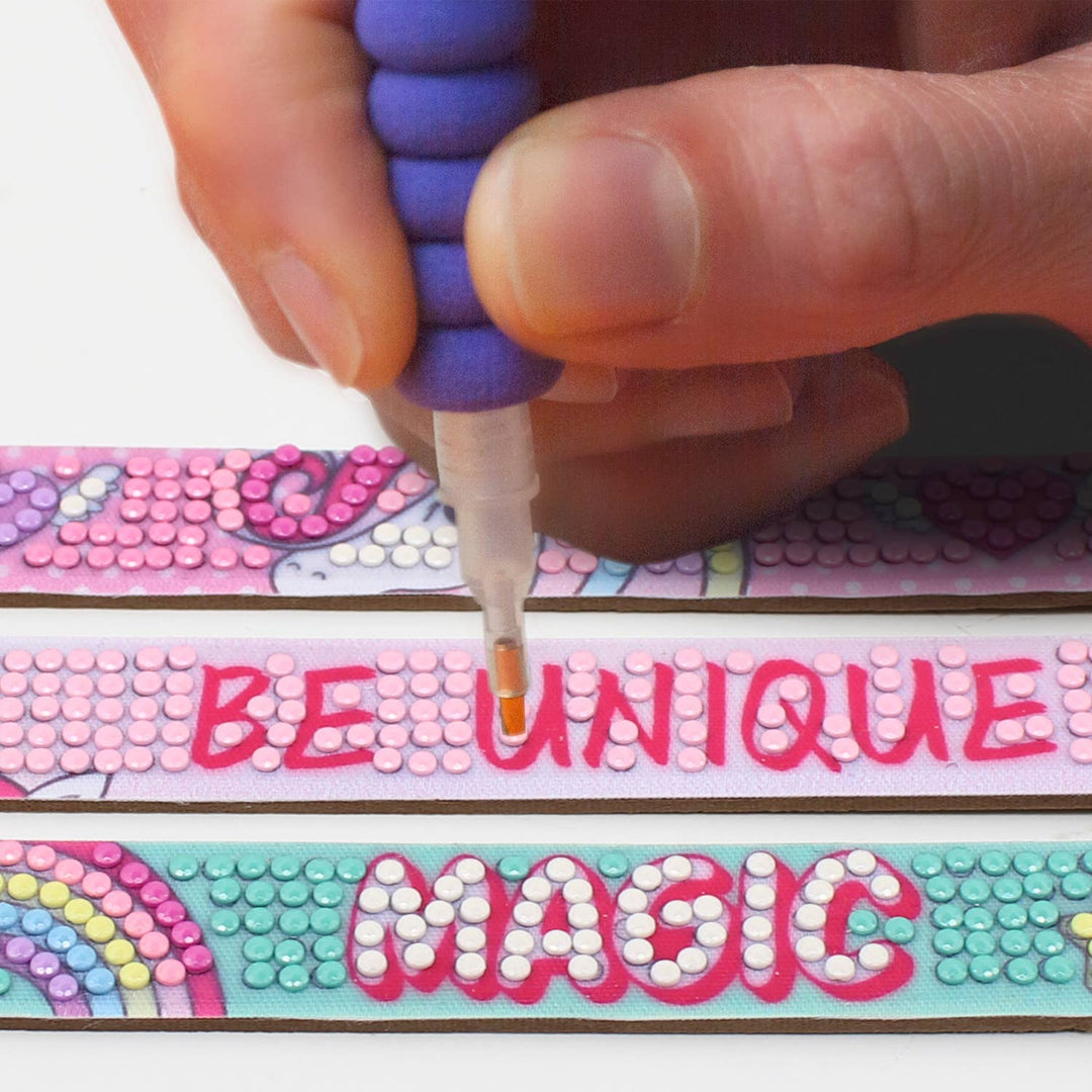 Camelot - Magical Unicorn Diamond Painting Bracelet Kit: 01 Multi - Pisgah Needleworks