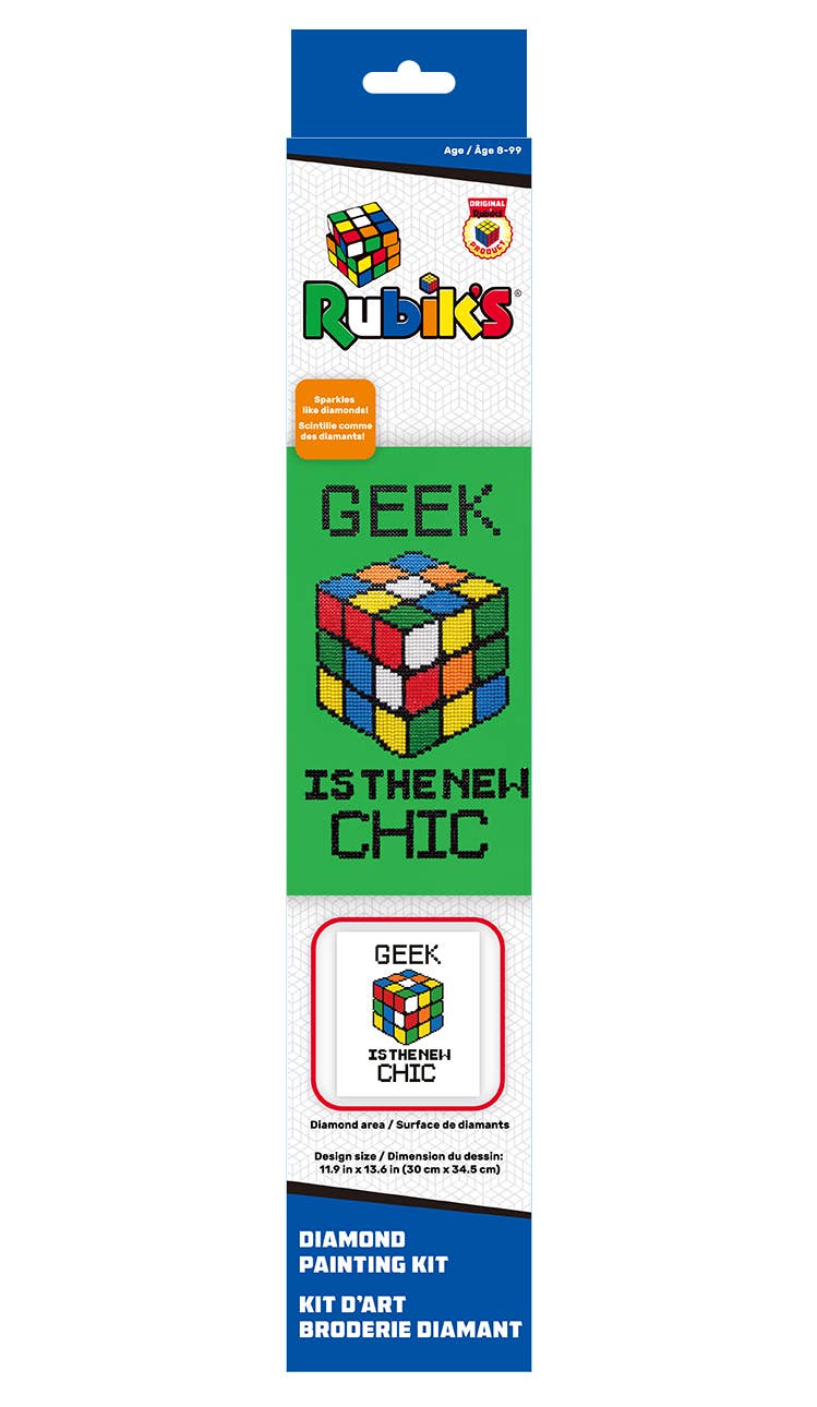 Camelot - Rubik's Geek Chic Diamond Painting Kit: 01-Multi - Pisgah Needleworks