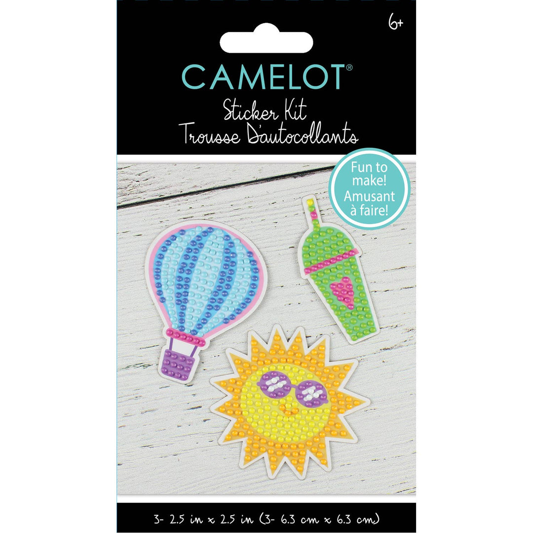 Camelot - Summer Time Diamond Painting Sticker Kit: 01 Multi - Pisgah Needleworks