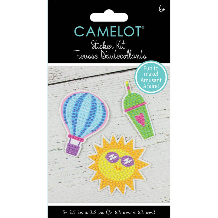 Camelot - Summer Time Diamond Painting Sticker Kit: 01 Multi - Pisgah Needleworks