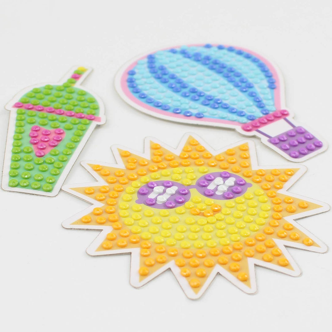 Camelot - Summer Time Diamond Painting Sticker Kit: 01 Multi - Pisgah Needleworks