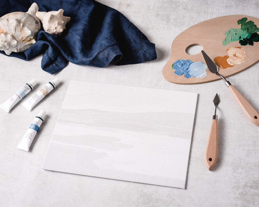 Cate Paper Co. - Mountain Valley palette knife painting kit - Pisgah Needleworks
