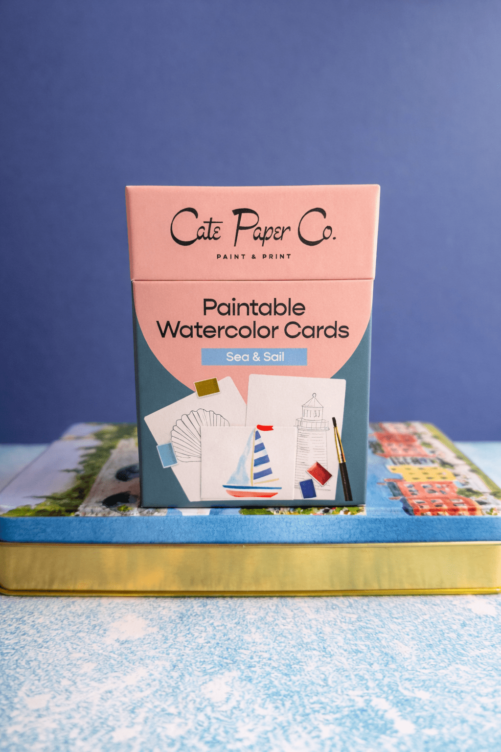 Cate Paper Co. - Paintable Watercolor Card Deck - Sea and Sail - Pisgah Needleworks