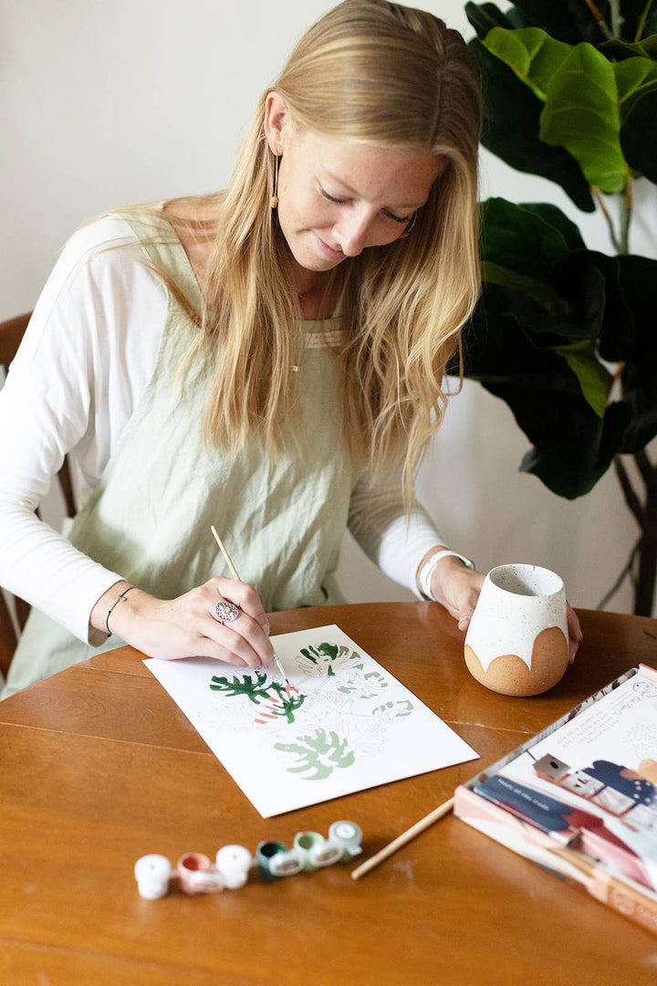 Cate Paper Co. – Sunflower Garden Paint - By - Numbers Kit (8x10) - Pisgah Needleworks