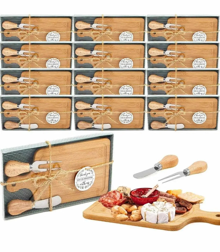 The Tinkerbox LLC - Cheese Board: Round Handled Bamboo - Pisgah Needleworks