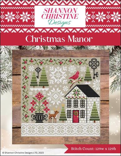 Christmas Manor Cross Stitch Pattern | Shannon Christine Designs Booklet - Pisgah Needleworks