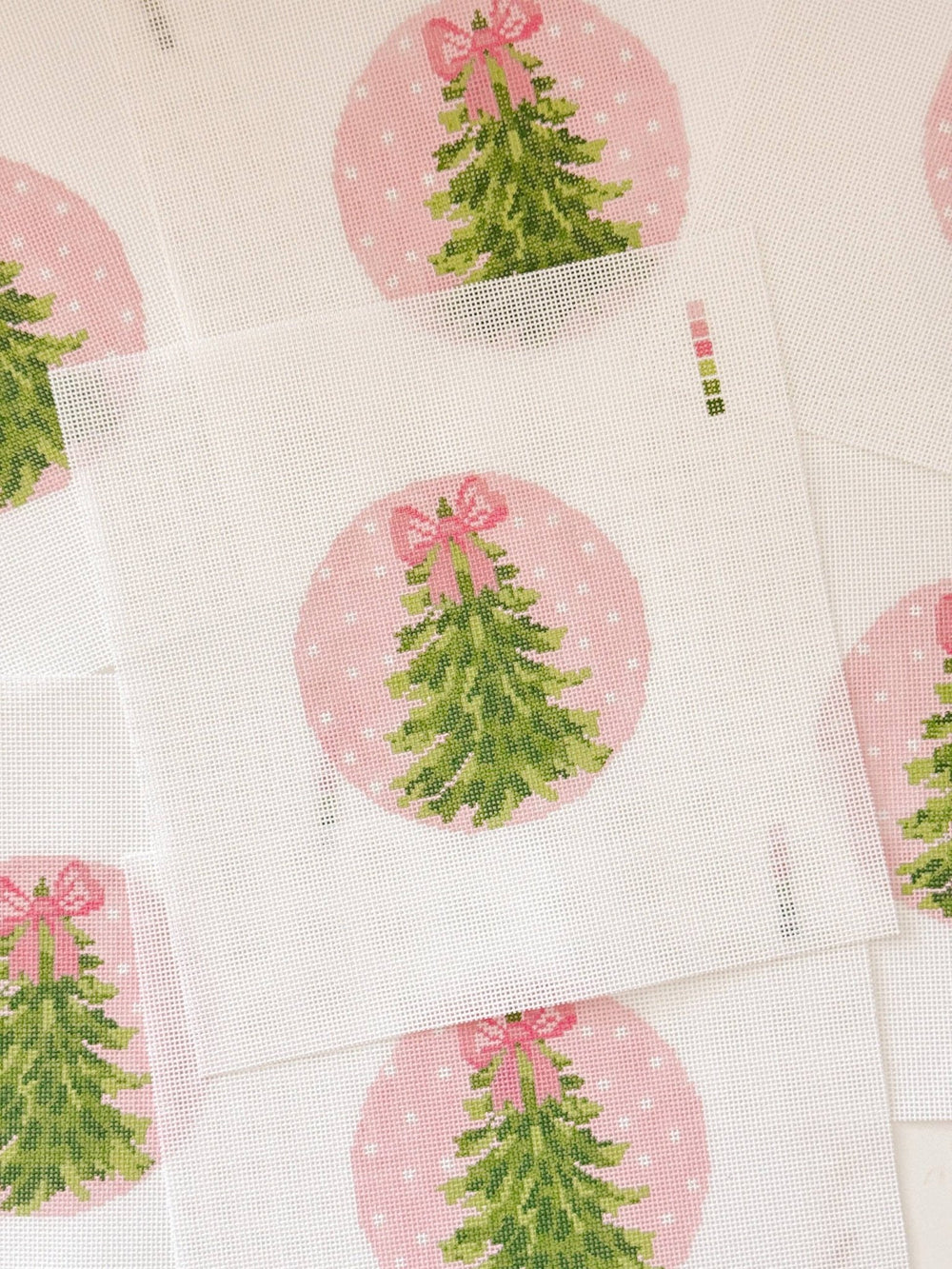Cotswold Co Designs Bow Christmas Tree Needlepoint Canvas | 18 Mesh - Pisgah Needleworks
