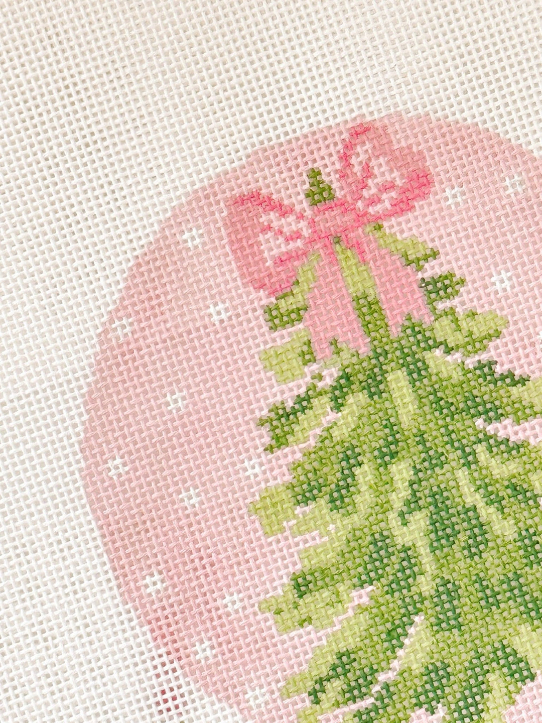 Cotswold Co Designs Bow Christmas Tree Needlepoint Canvas | 18 Mesh - Pisgah Needleworks