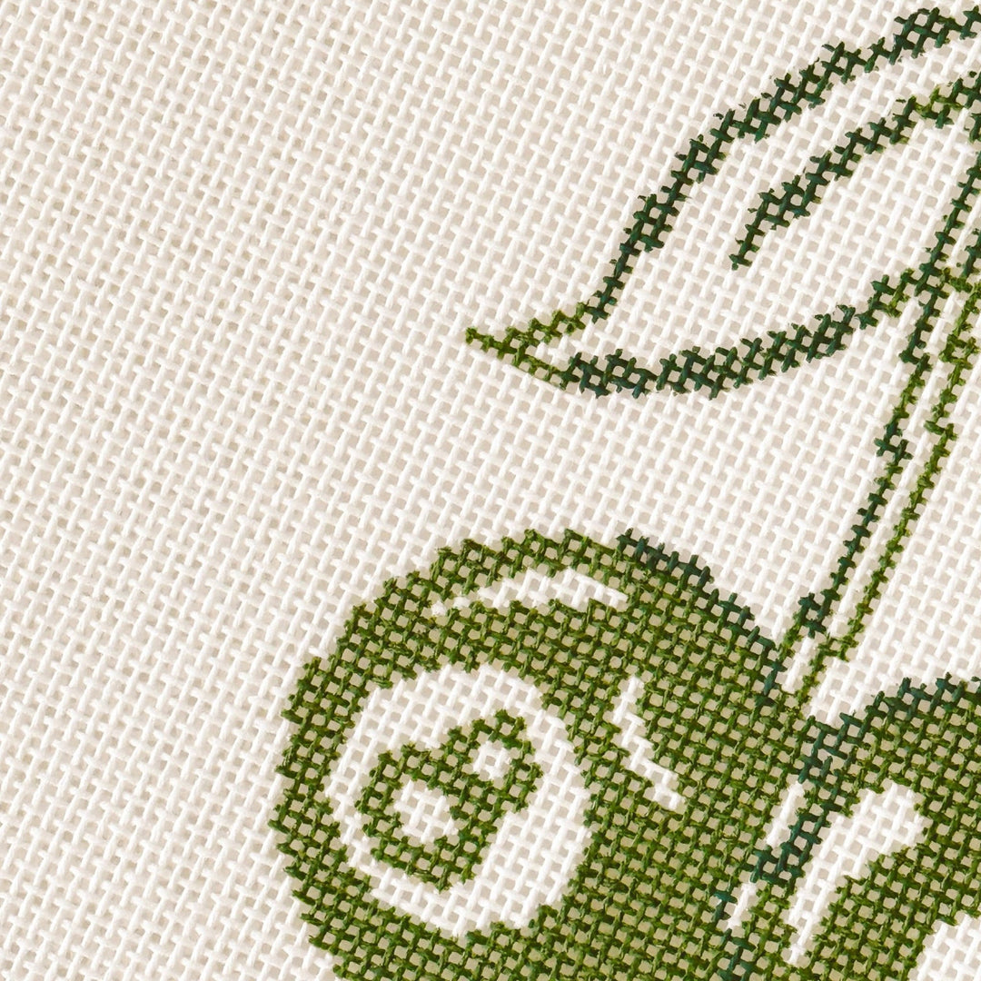 Cotswold Co Designs Cherry Eight Ball Needlepoint Canvas | 3" x 4" | 18 Mesh - Pisgah Needleworks
