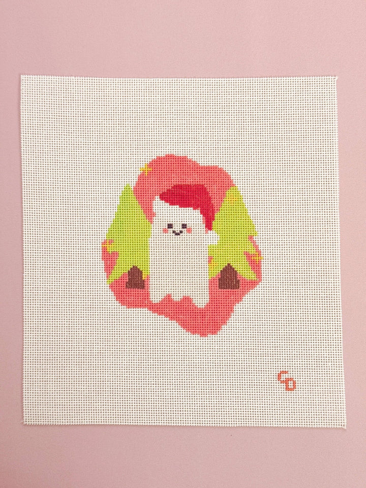 Cotswold Co Designs – Christmas Ghost Aesthetic Needlepoint Canvas | 18 Mesh - Pisgah Needleworks