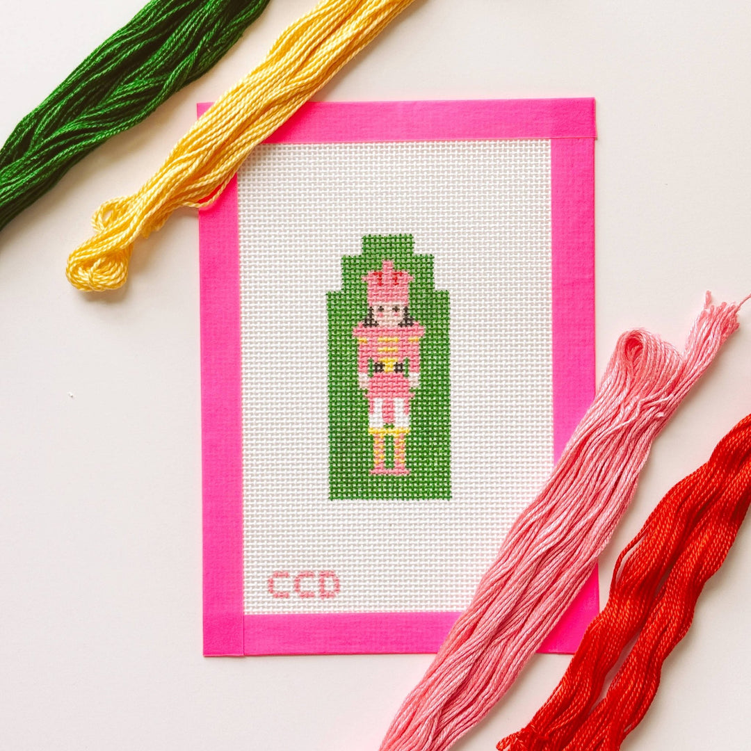 Cotswold Co Designs - Hand Painted Nutcracker 4” Needlepoint Canvas 13 Mesh - Pisgah Needleworks