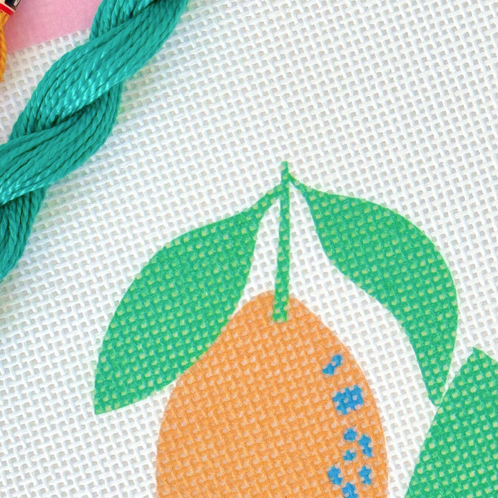 Cotswold Co Designs Lemon Tree Needlepoint Canvas | 18 Mesh - Pisgah Needleworks