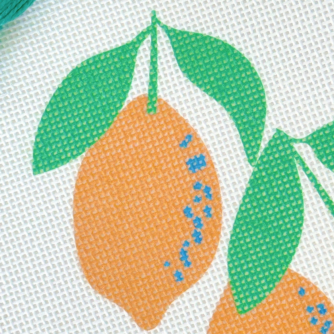 Cotswold Co Designs Lemon Tree Needlepoint Canvas | 18 Mesh - Pisgah Needleworks