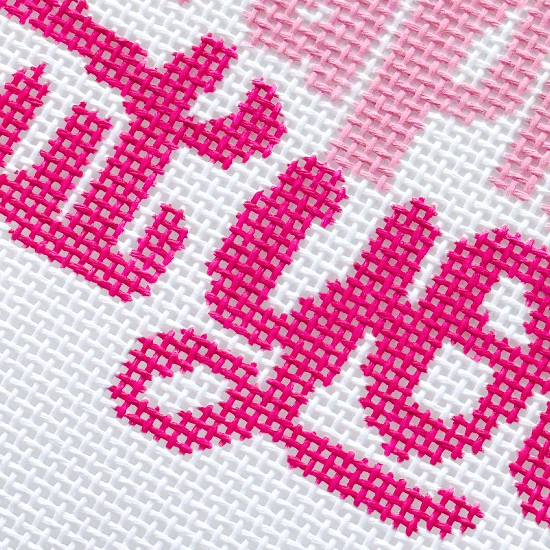 Cotswold Co Designs - Mental Health Needlepoint Canvas, Modern Cheeky Needlepoint Pillow Canvas, 13 Mesh, 9”x6” design, Snarky Needlepoint Canvas - Pisgah Needleworks