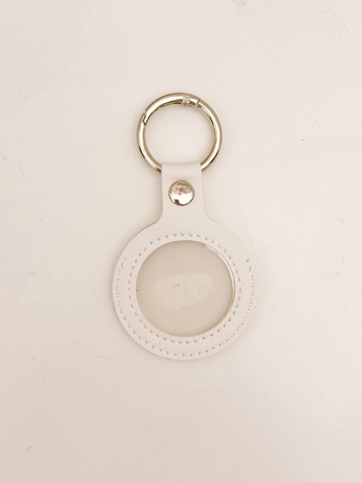 Cotswold Co Designs - Needlepoint Self Finishing PU Leather Key Fob Bag Tag Interchangeable Finishing Keychain: Pink - Pisgah Needleworks