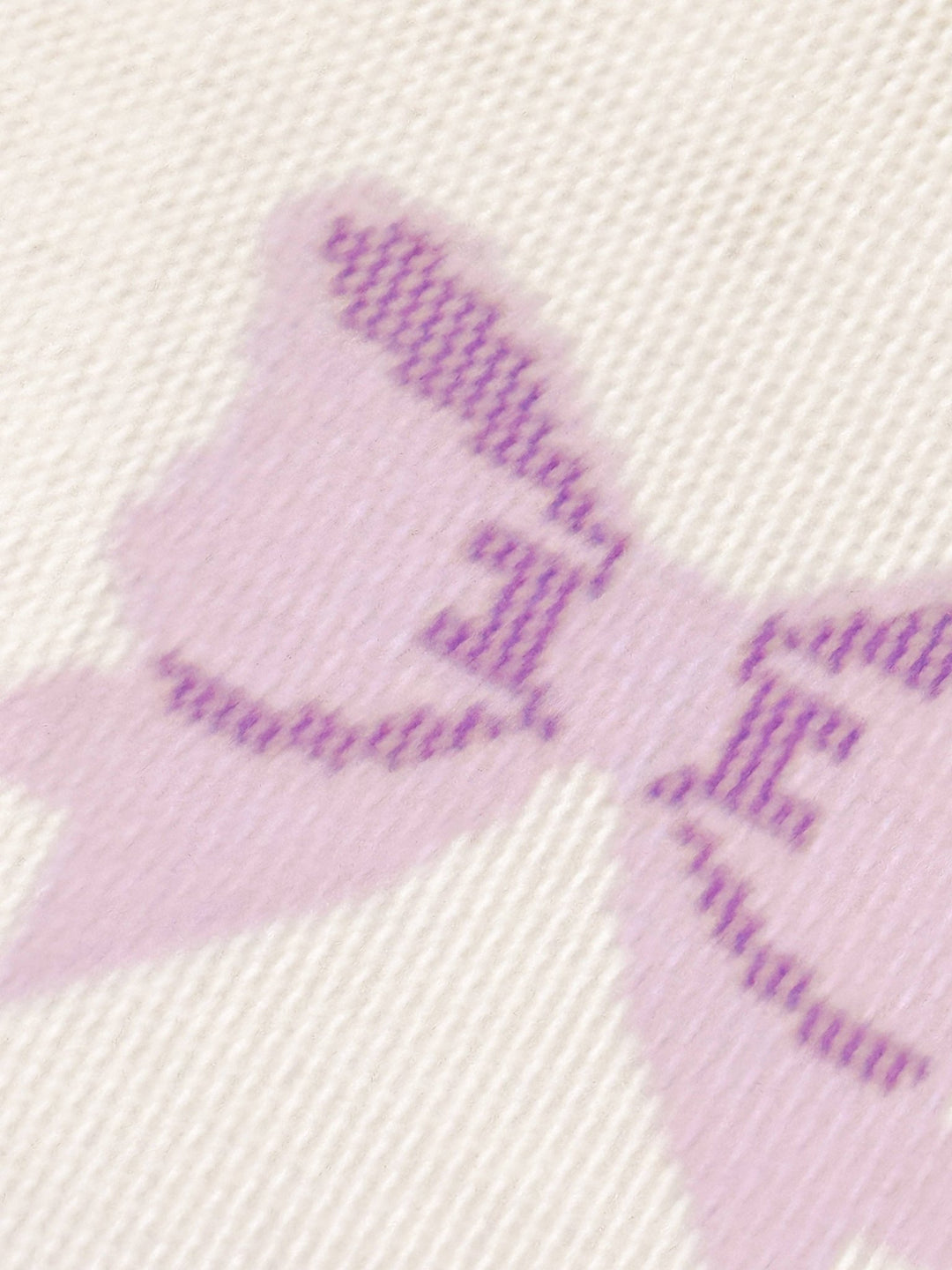 Cotswold Co Designs – Purple Bow Needlepoint Canvas (2" x 3") – 18 Mesh - Pisgah Needleworks