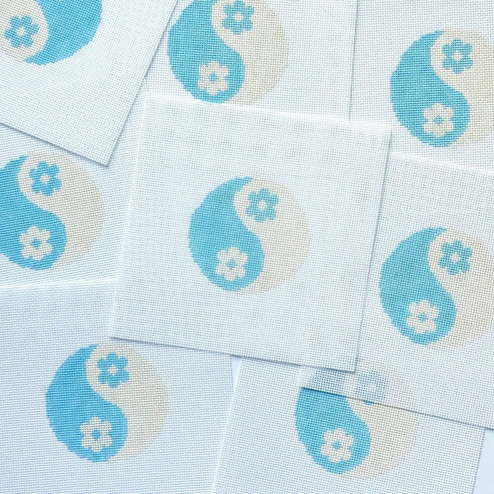 Cotswold Co Designs - Yin Yang Flower Needlepoint Ornament Canvas, Needlepoint - Pisgah Needleworks