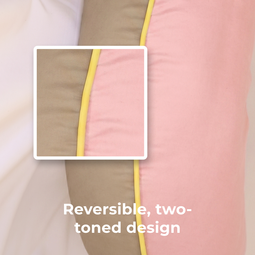 Crafteaze by Valari Maker's Pillow | Peach & Khaki Velvet
