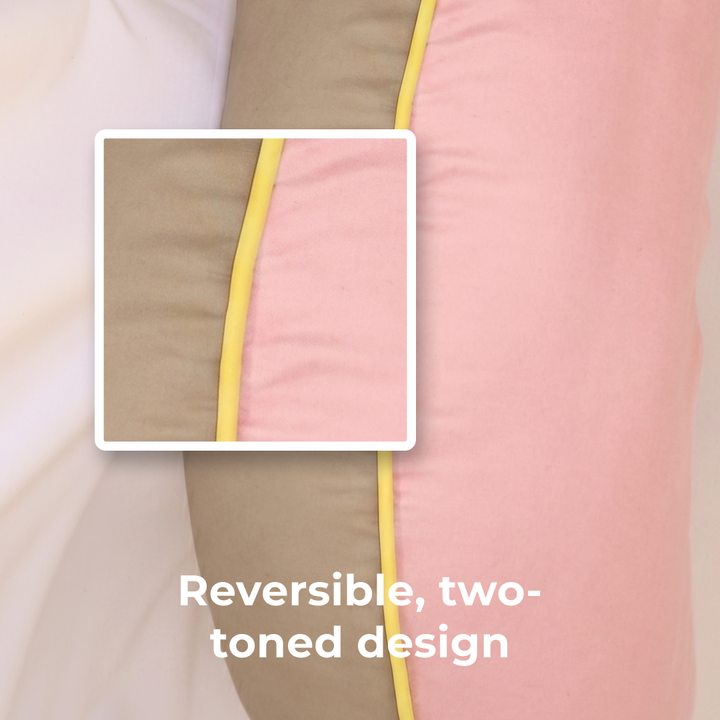Crafteaze by Valari Maker's Pillow | Peach & Khaki Velvet
