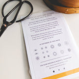 Olmsted Needlework Co. - Sun Embroidery Patterns, Stitch and Stitch Visible Mending - Pisgah Needleworks