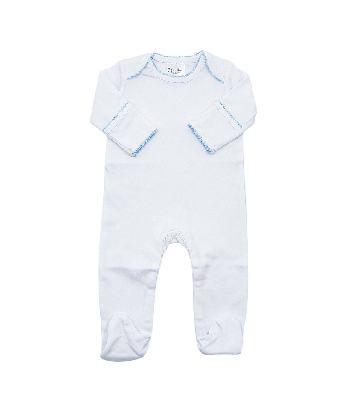 Southern Proper Blanks - Proper Footies: White w/ Blue / NB