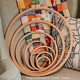 Nurge - Nurge Beech Quilt Hoops: 700mm (27.5") x 24mm (1") Deep - Pisgah Needleworks