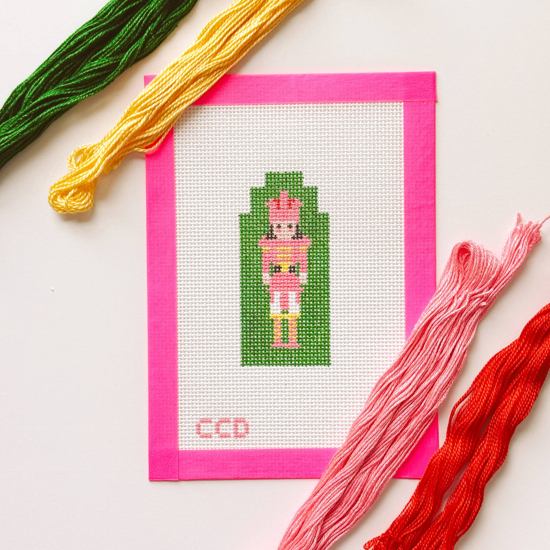 Cotswold Co Designs - Hand Painted Nutcracker 4” Needlepoint Canvas 13 Mesh - Pisgah Needleworks
