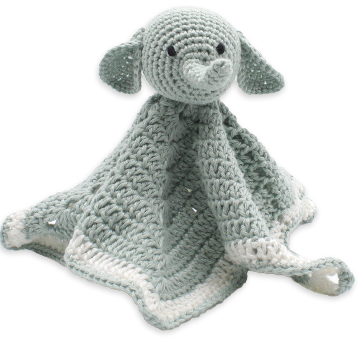 Hardicraft USA - DIY Crochet Kit - Elephant Cuddle Cloth - Pisgah Needleworks