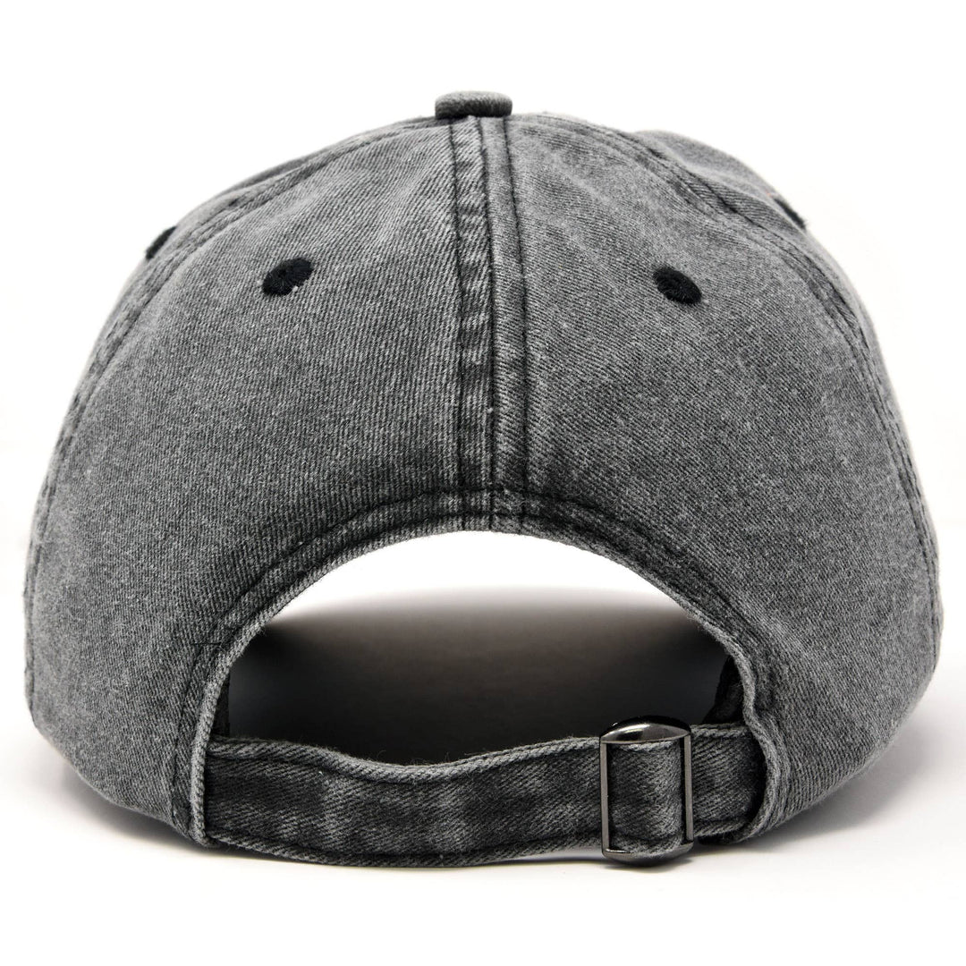 Dalix - DALIX Mens Pigment Dyed Washed Cotton Cap Unstructured: Washed Black - Pisgah Needleworks