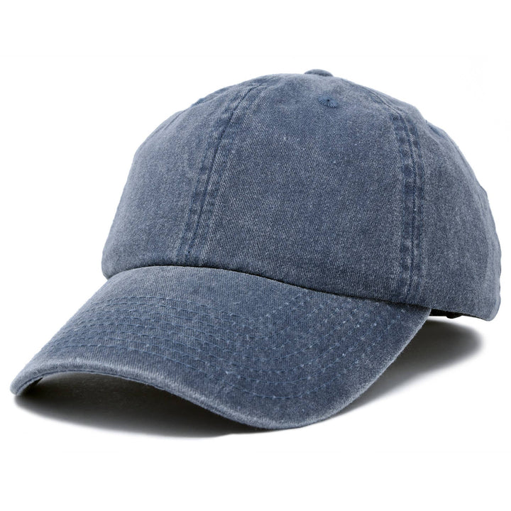 Dalix - DALIX Mens Pigment Dyed Washed Cotton Cap Unstructured: Washed Black - Pisgah Needleworks