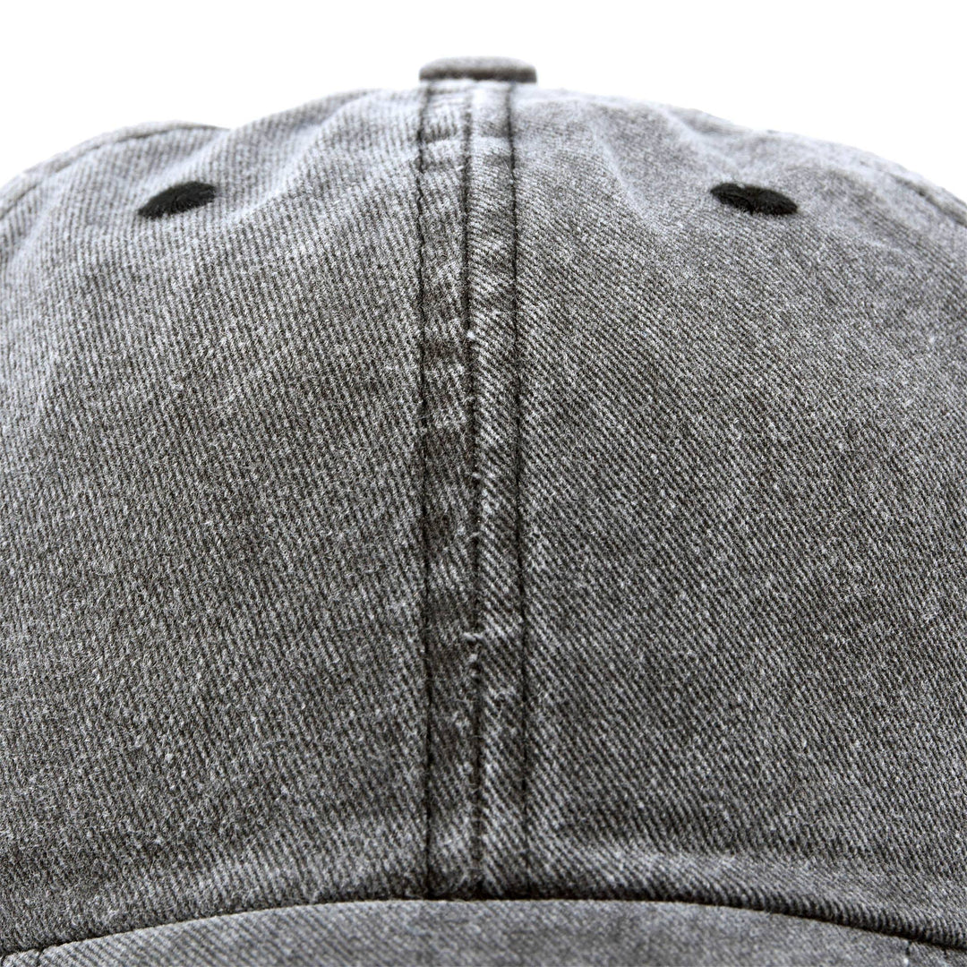 Dalix - DALIX Mens Pigment Dyed Washed Cotton Cap Unstructured: Washed Black - Pisgah Needleworks