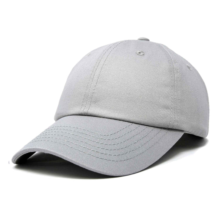 Dalix - DALIX Unisex Unstructured Cotton Cap Adjustable Plain Hat: Gray - Pisgah Needleworks