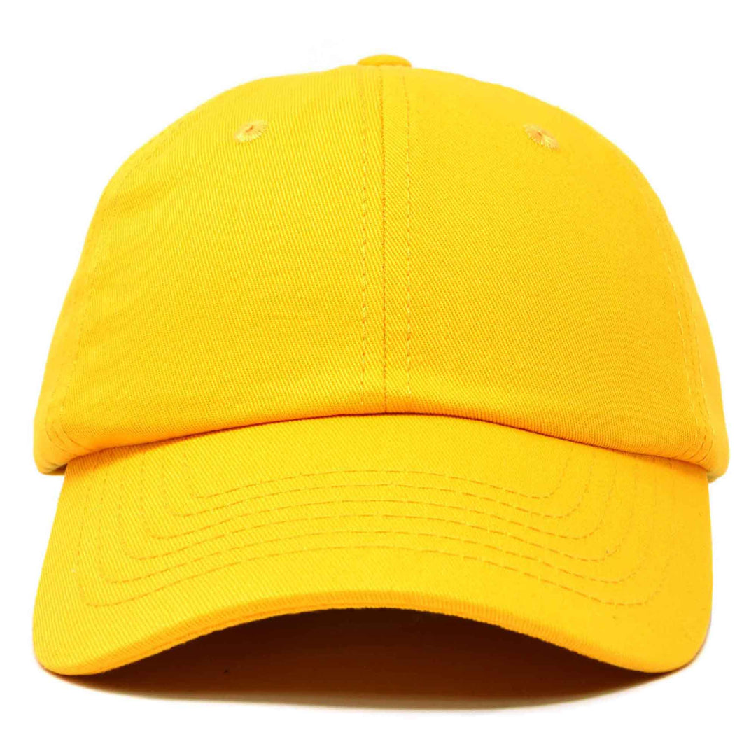 Dalix - DALIX Unisex Unstructured Cotton Cap Adjustable Plain Hat: Orange - Pisgah Needleworks