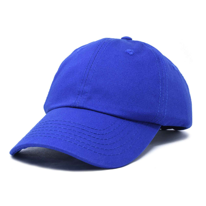 Dalix - DALIX Unisex Unstructured Cotton Cap Adjustable Plain Hat: Royal Blue - Pisgah Needleworks